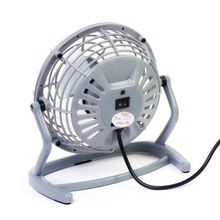 超靜音臺(tái)式迷你USB電風(fēng)扇 灰色小空間的清涼伴侶